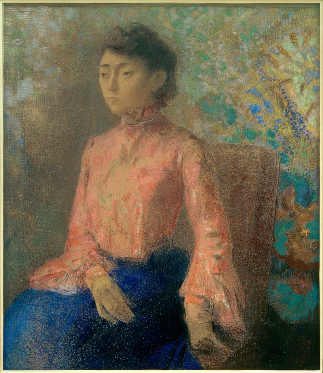 Porträt Matmazel Zinciri by Odilon Redon