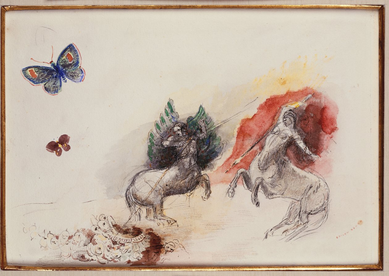 Centaurların Savaşı by Odilon Redon