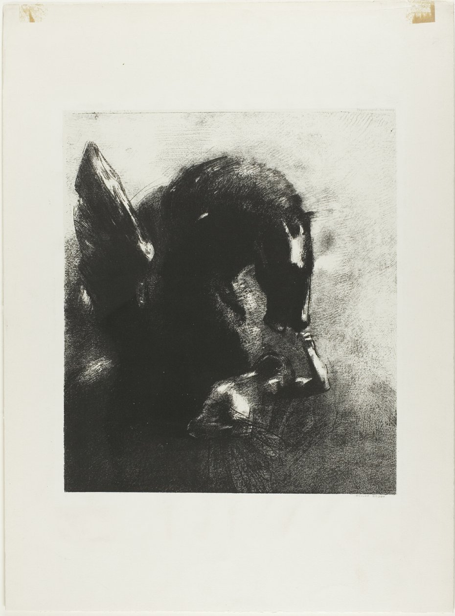 tutsak pegasus by Odilon Redon