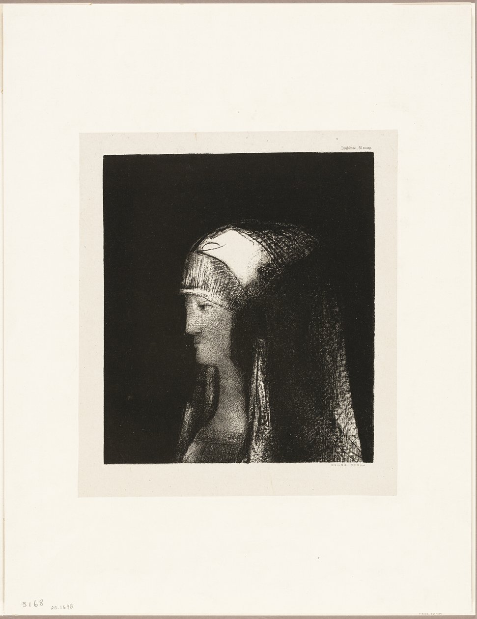 Rahibeler sınıfı üyesi by Odilon Redon