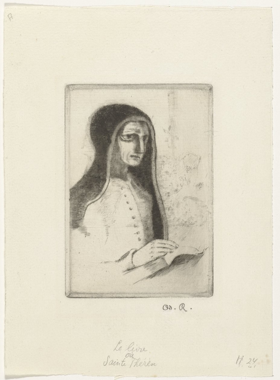 het boek Kitap (Sainte-Thérèse) by Odilon Redon