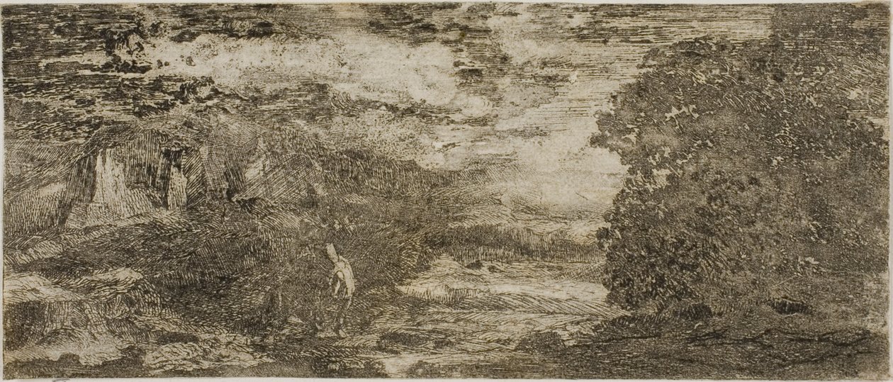 Fırtınalı Bir Gökyüzü Altında Süvari by Odilon Redon