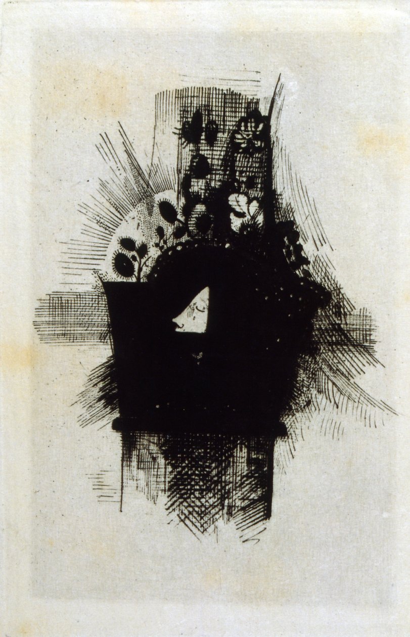 kötü çiçekler by Odilon Redon