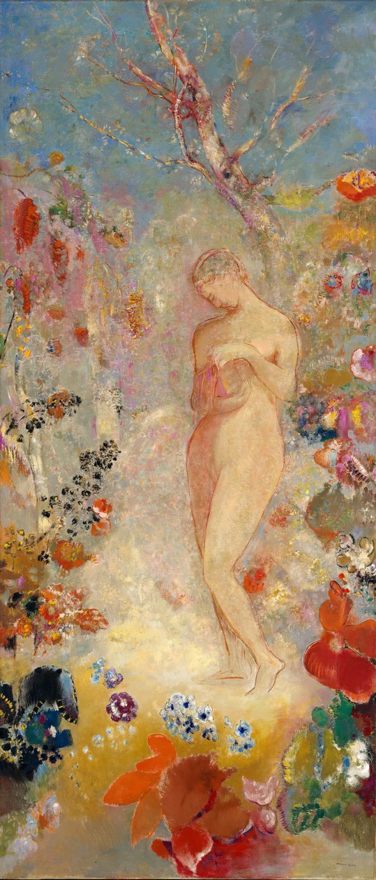 Pandora, yaklaşık 1914. by Odilon Redon