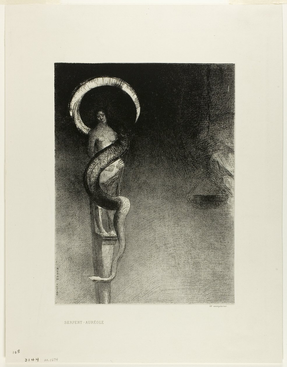 Yılan Halo by Odilon Redon