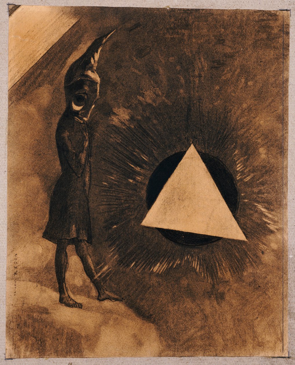 Souci d "Absolu.Philosophe, 1881 by Odilon Redon
