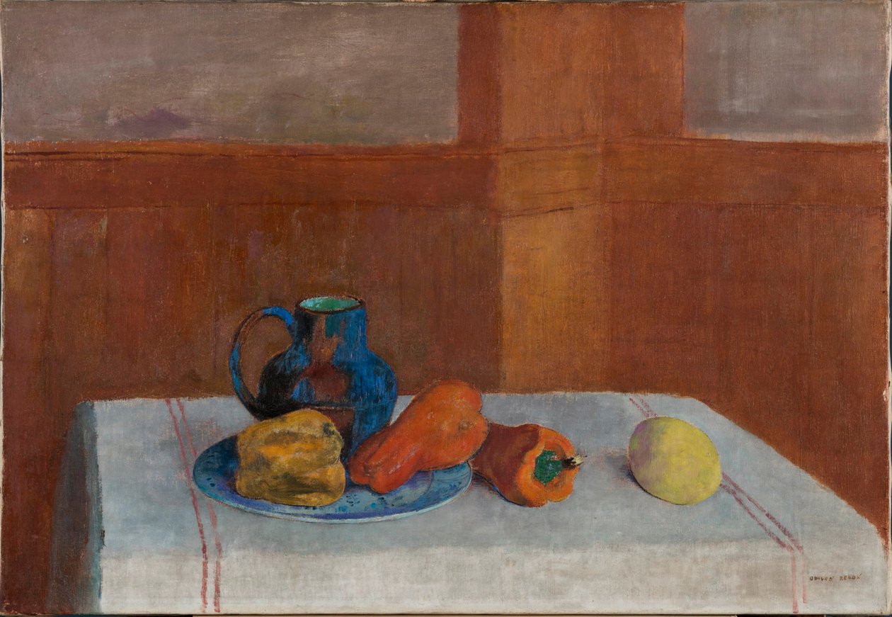 Natürmort, yaklaşık 1901. by Odilon Redon