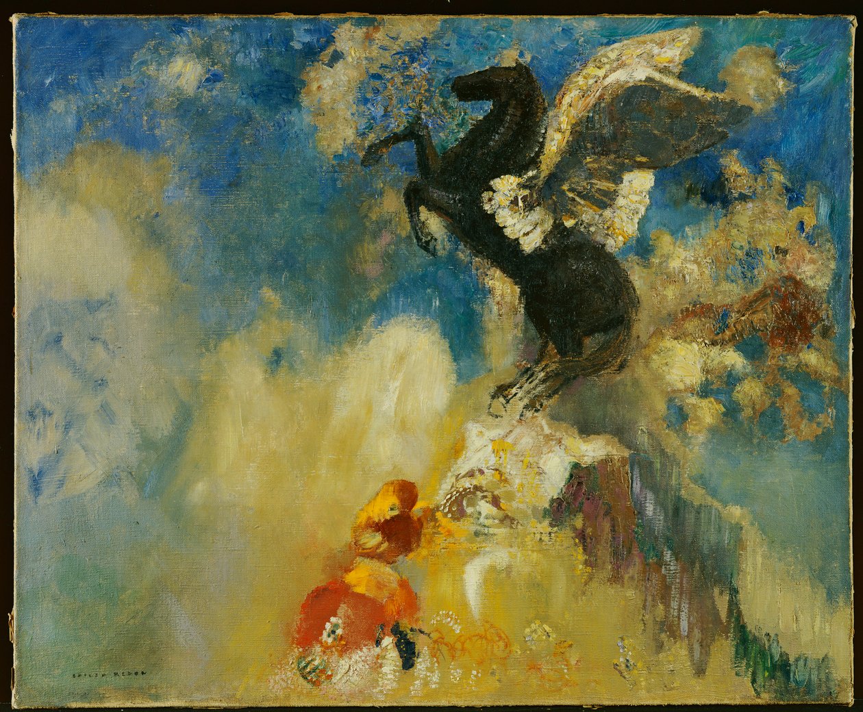Kara Pegasus by Odilon Redon