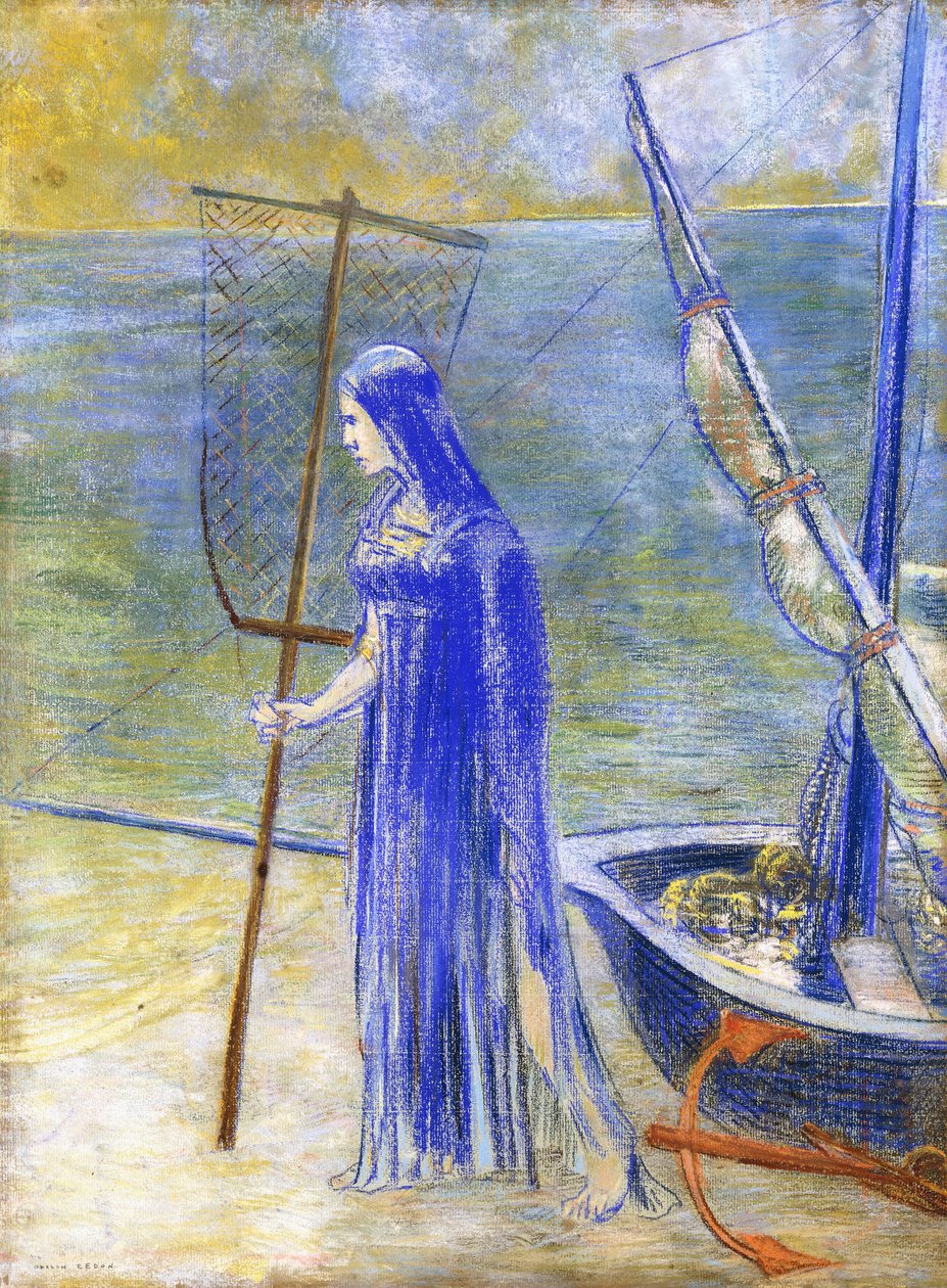 Balıkçı Kadın, 1900 by Odilon Redon