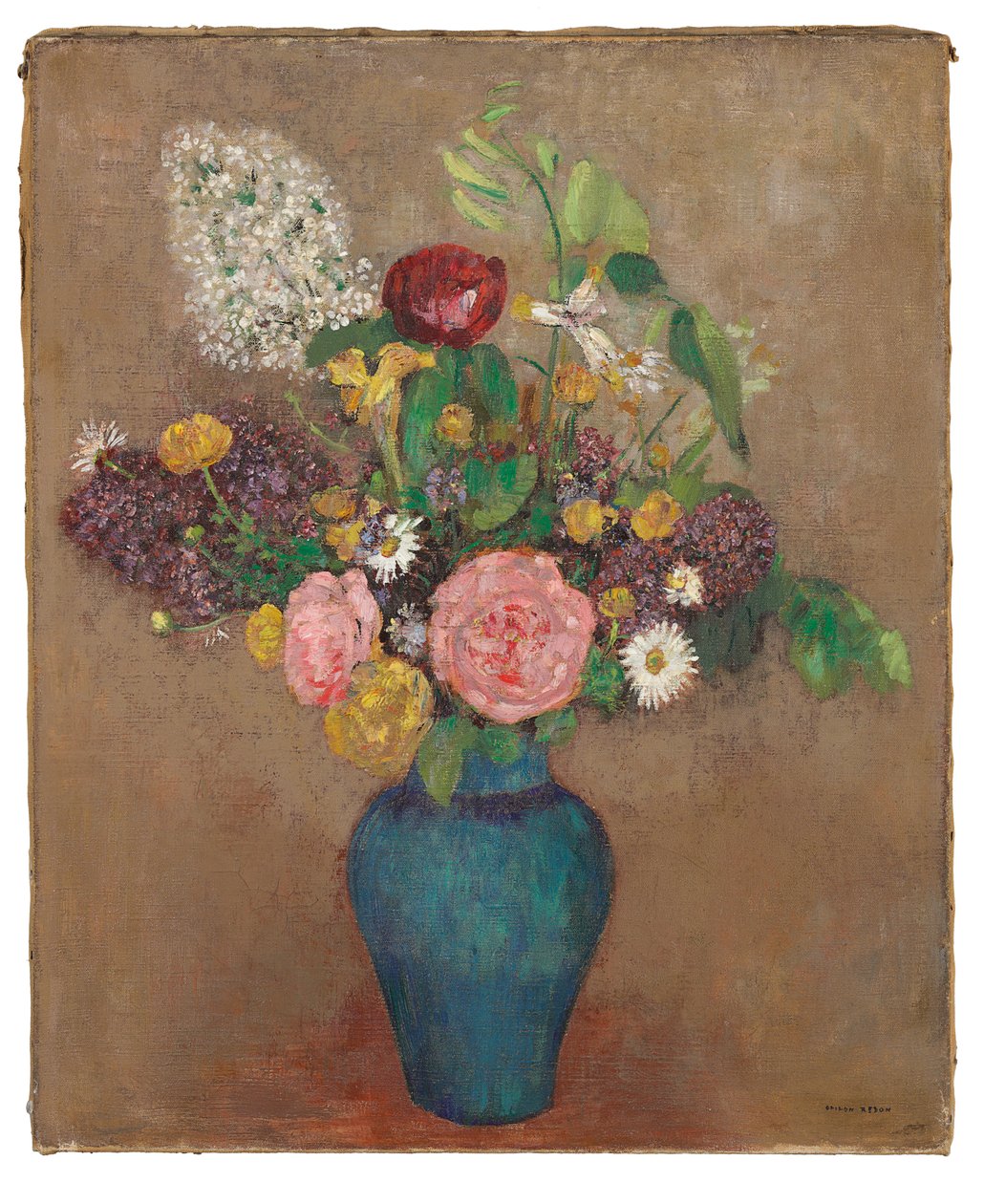 Çiçek vazosu by Odilon Redon