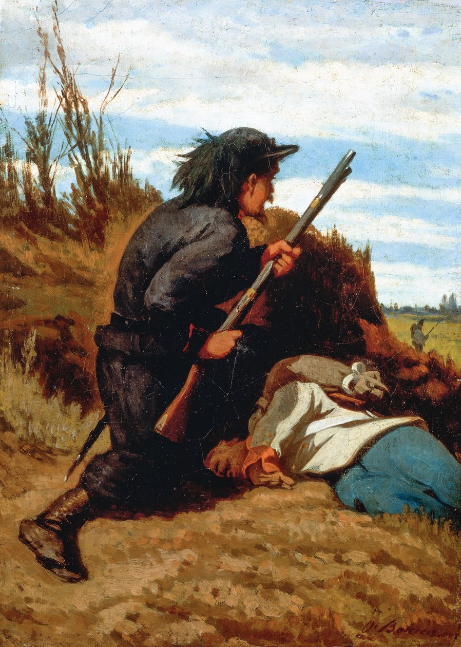 Siperdeki asker by Odoardo Borrani