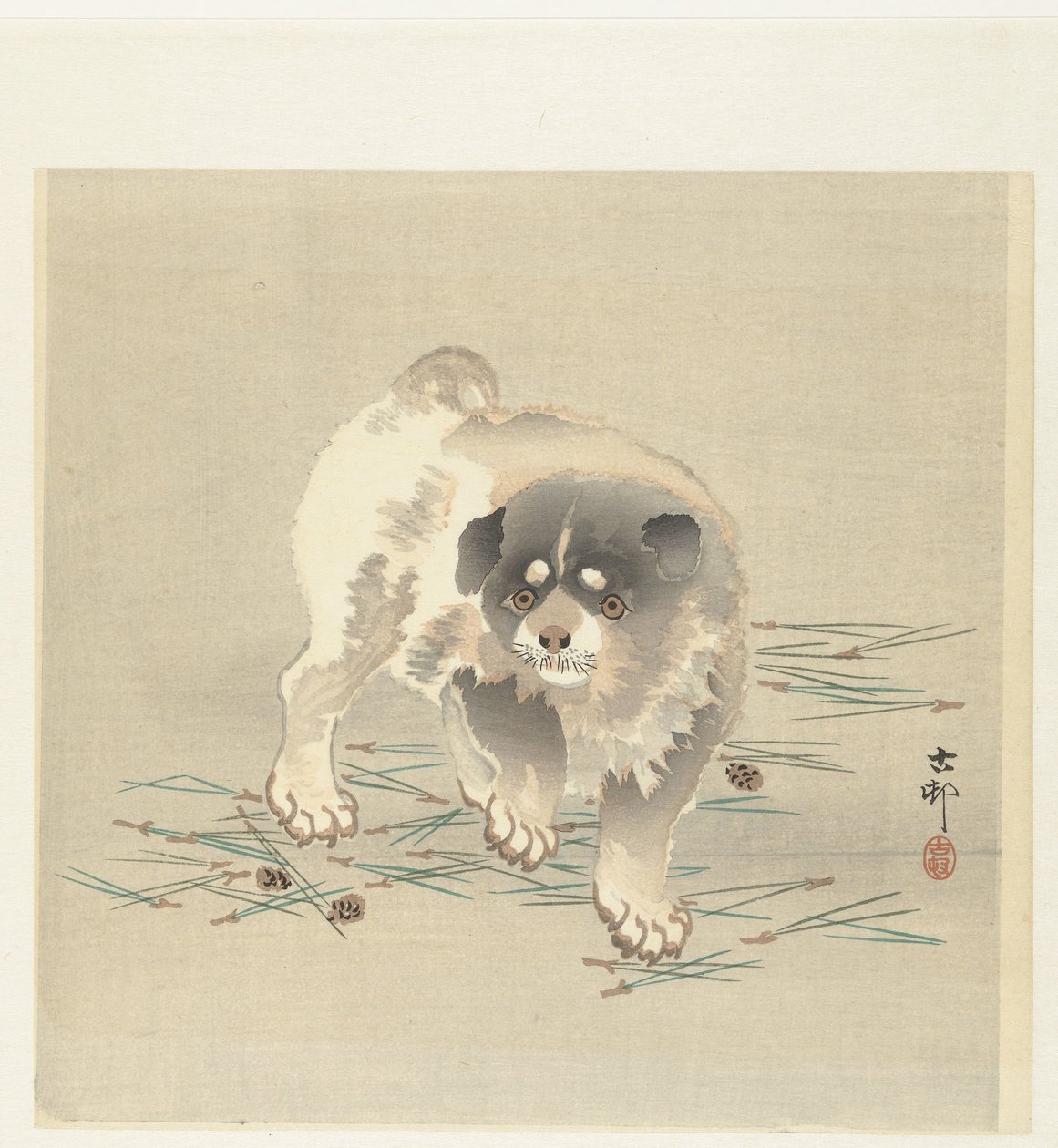 genç köpek by Ohara Koson