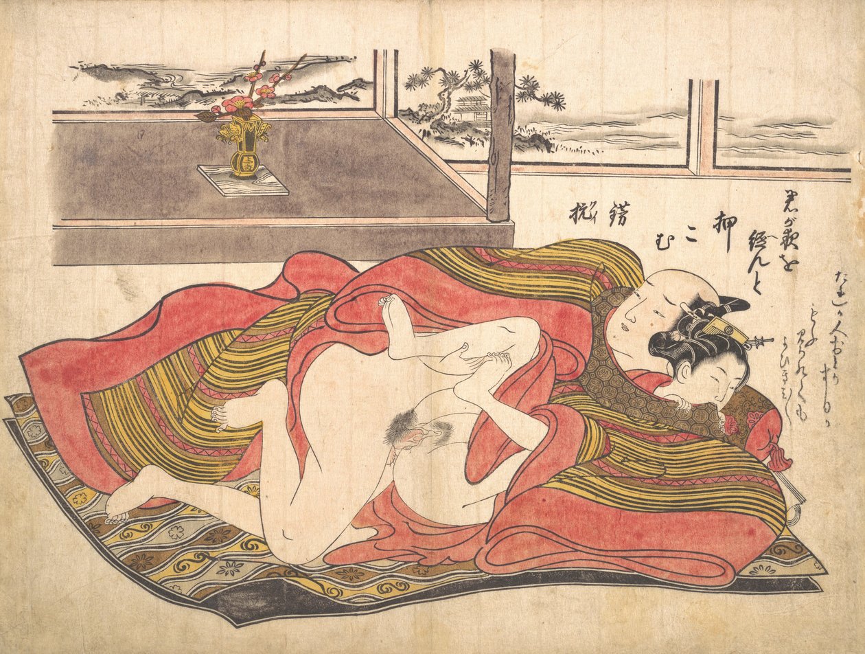 Yatak Odası Sahnesi, ca. 1739., yaklaşık 1739. by Okumura Masanobu