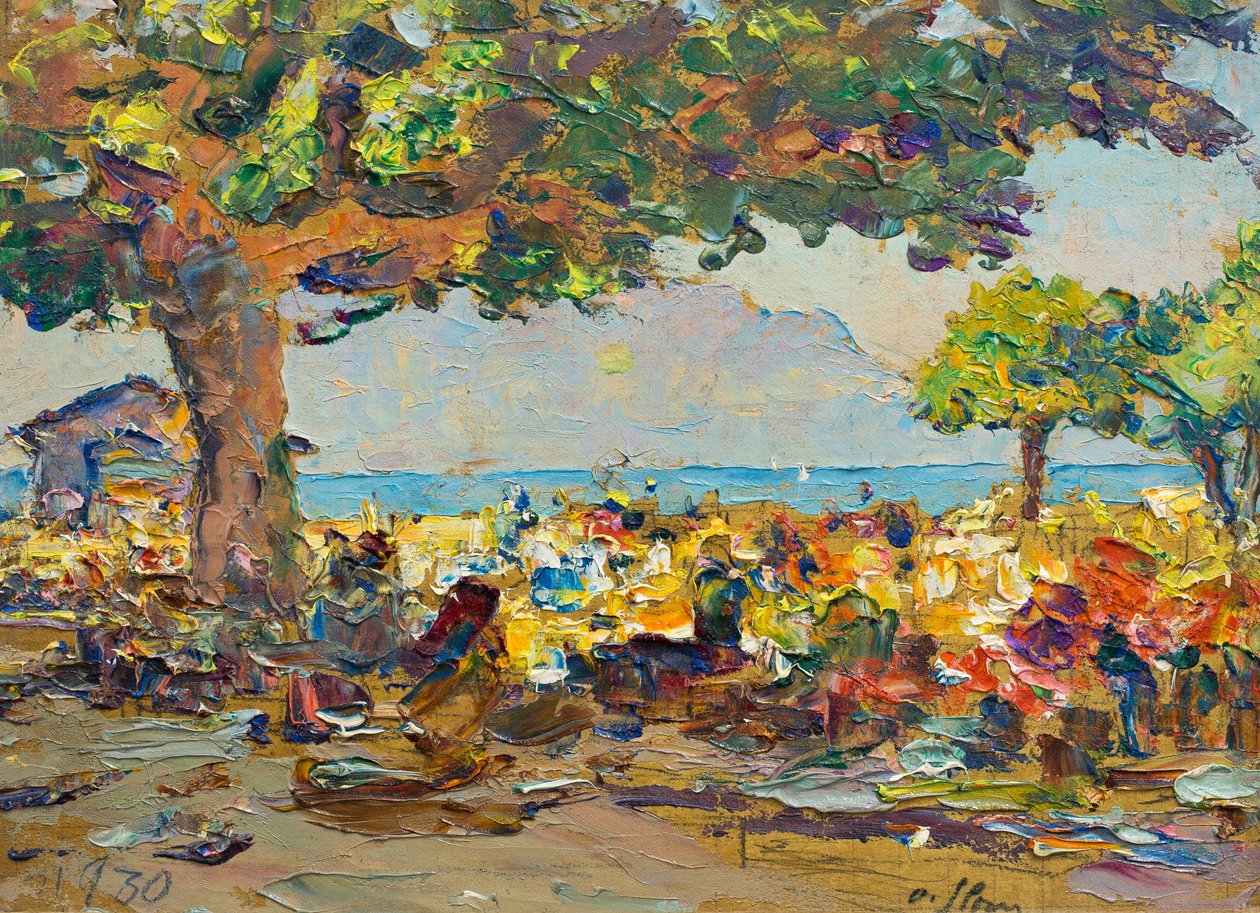 Vevey'de Pazar by Olga (1881 1941) Slomszynska
