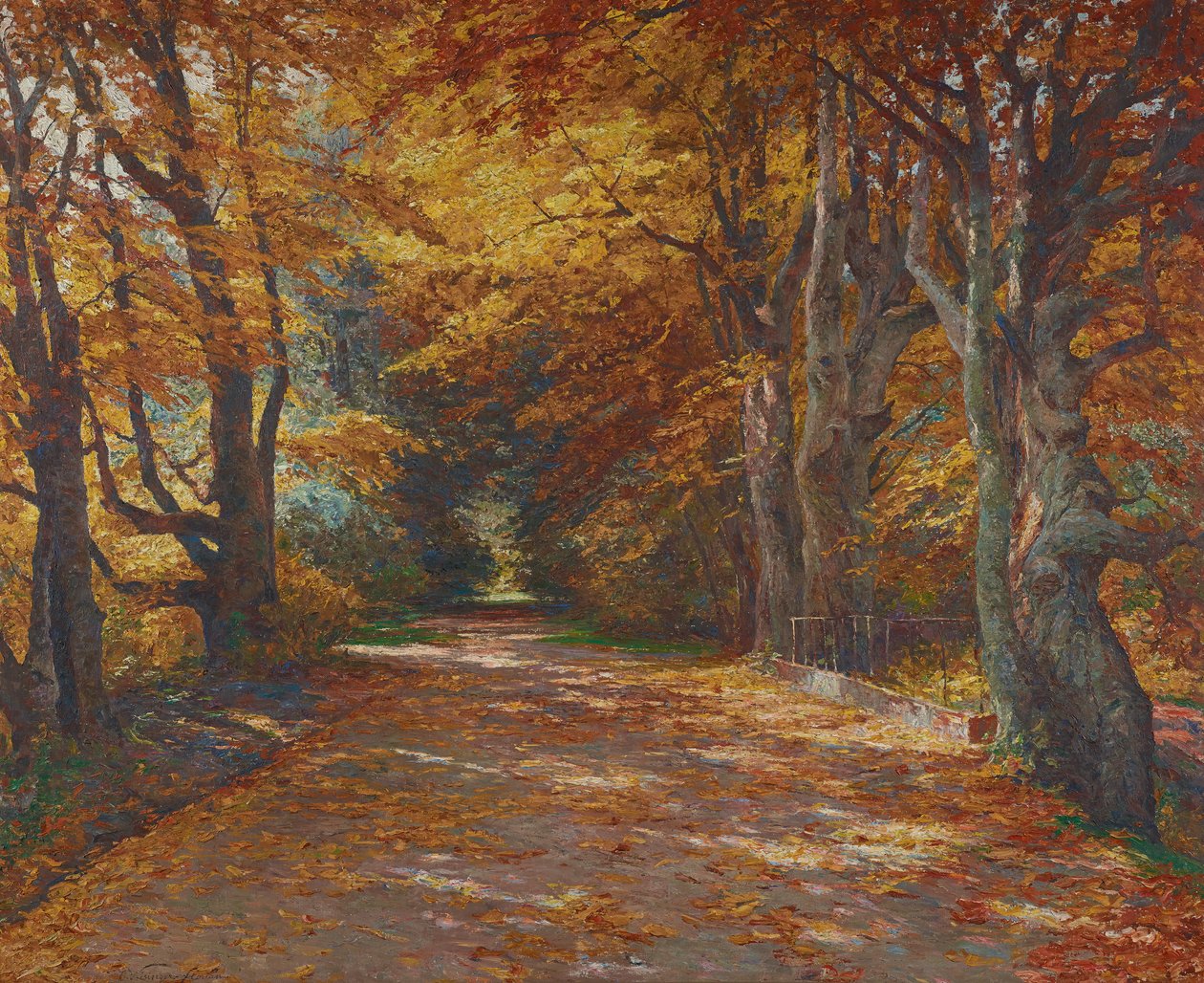 sonbaharda Praterallee by Olga Wisinger Florian
