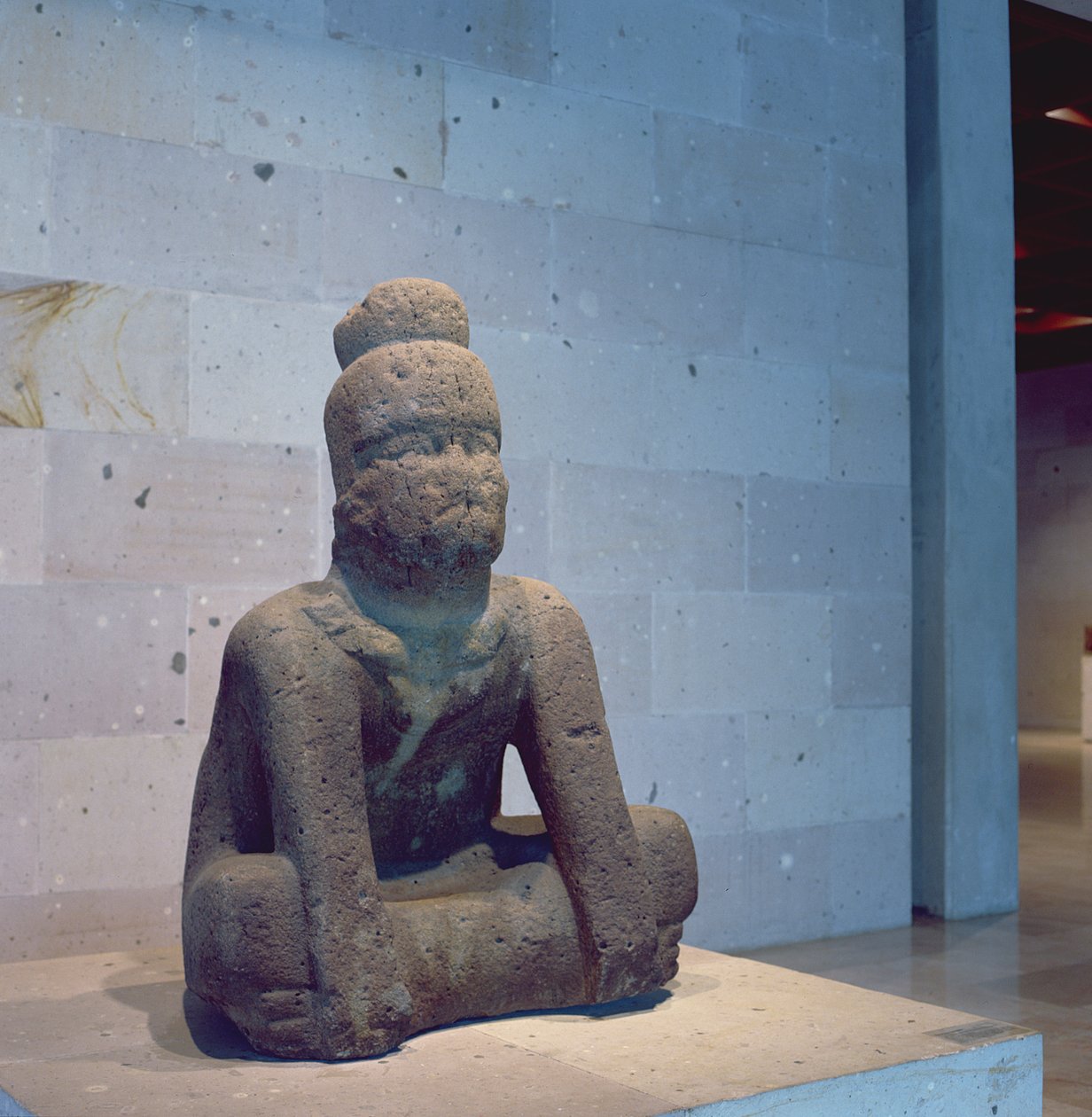 Statue, Cuauhtotolapan, Veracruz, Pre-Classic Period  by Olmec
