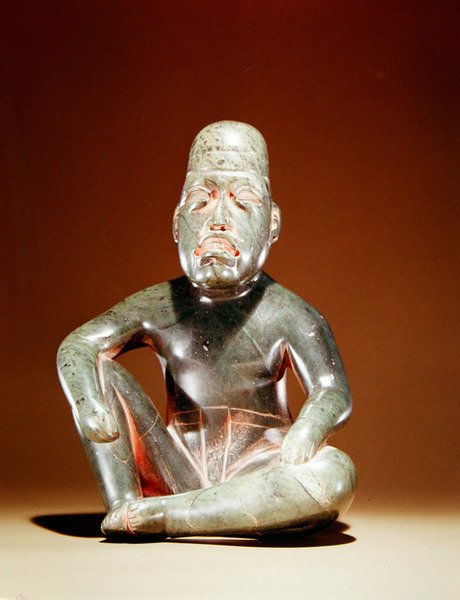 Yeşim heykelcik (artık boya ile jadit) by Olmec