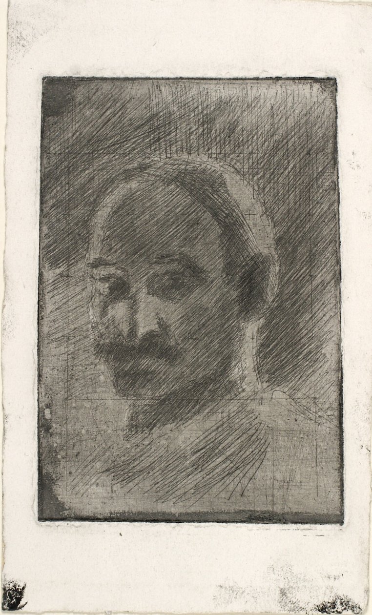 Ressam Henrik Schouboe'nin portresi by Oluf Hartmann