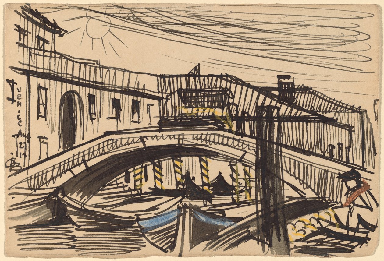 Venedik, Tekneler by Oscar F. Bluemner