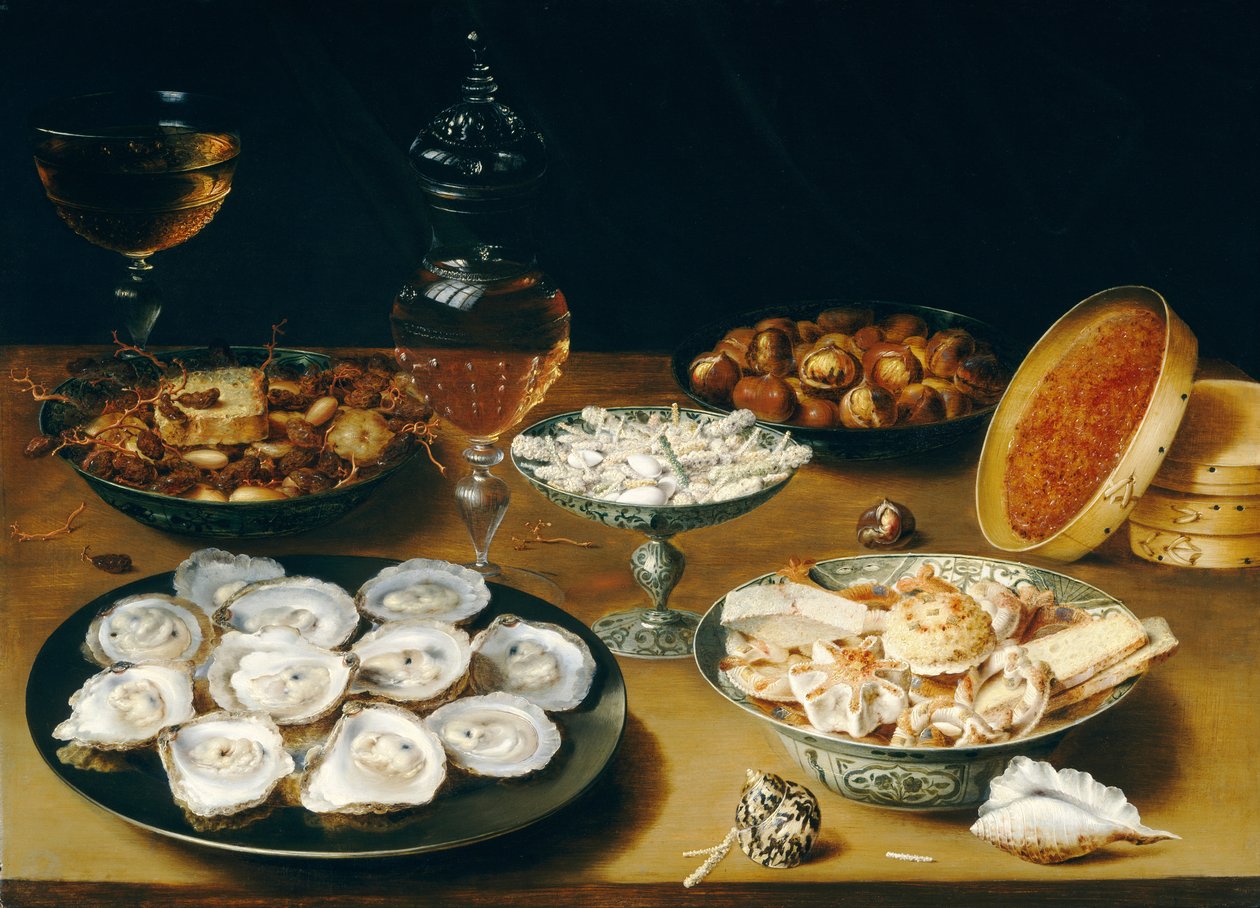 İstiridye, Meyve ve Şaraplı Yemekler by Osias Beeret