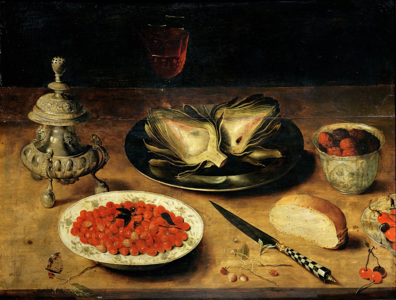 Enginar ile Natürmort by Osias the Elder Beert