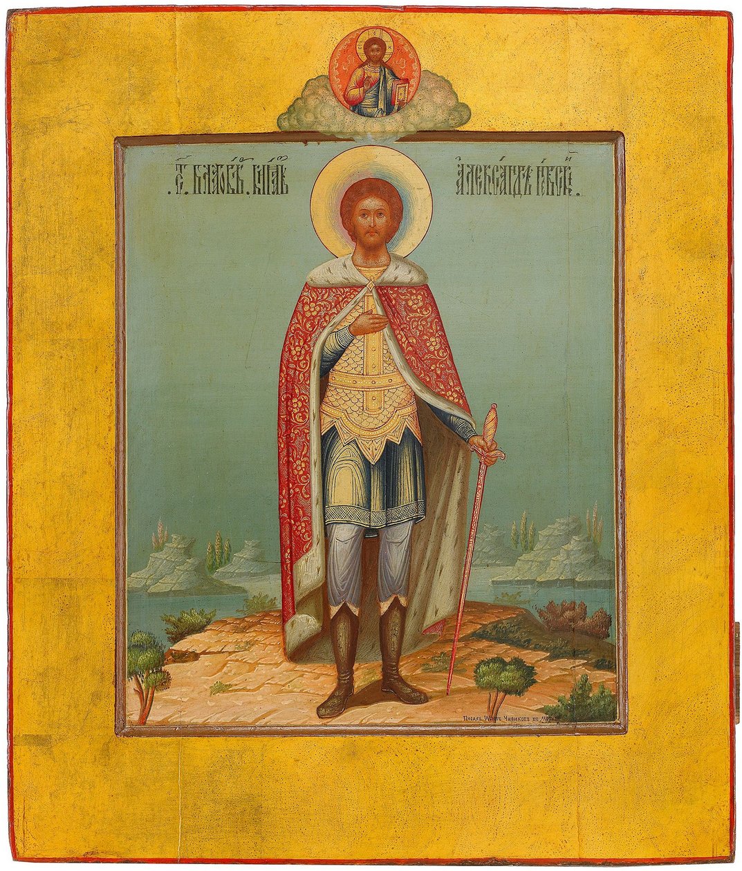Aziz Alexander Nevsky, 19. yüzyıl by Osip Semionovich Chirikov