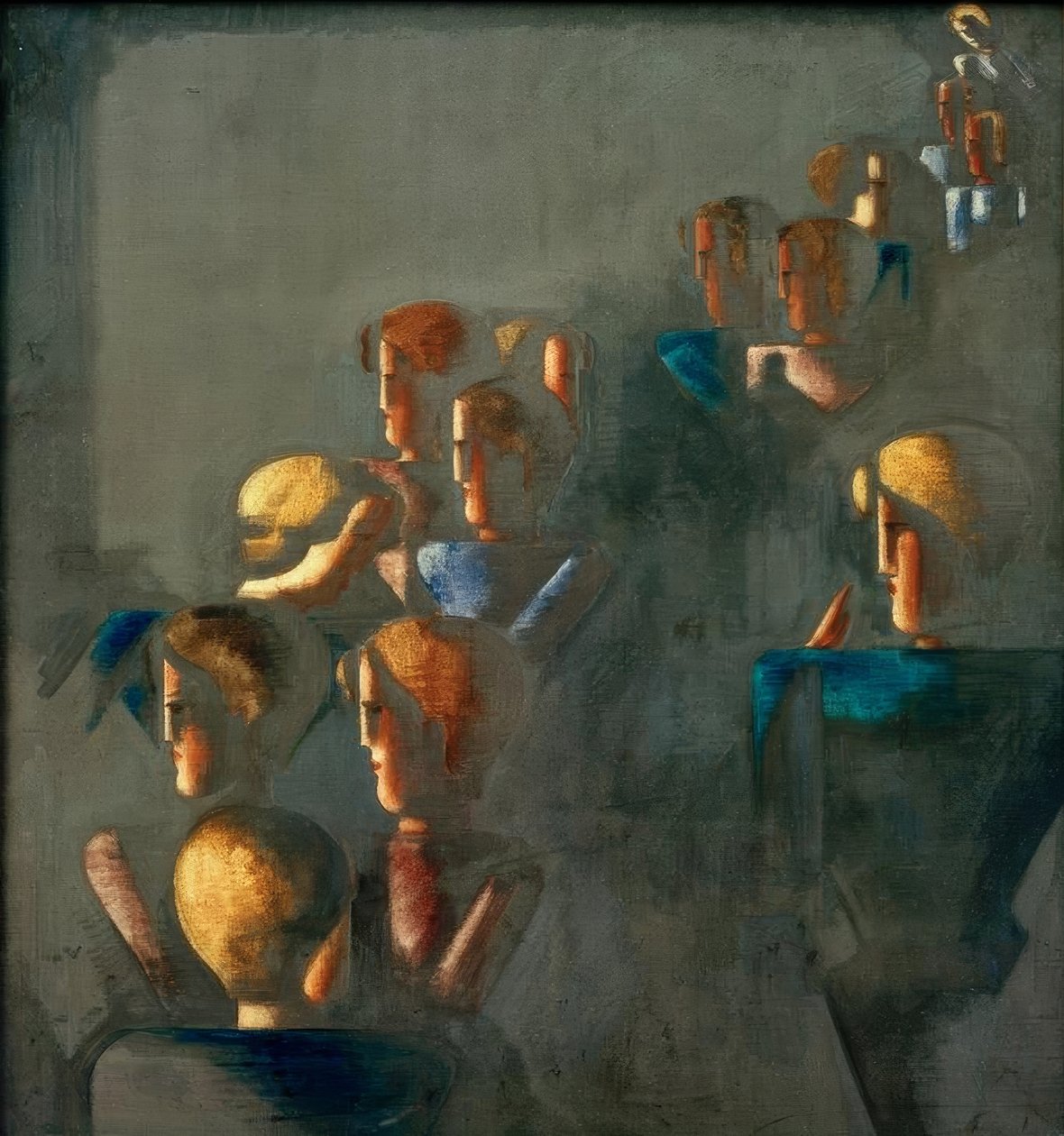 mavi resim by Oskar Schlemmer