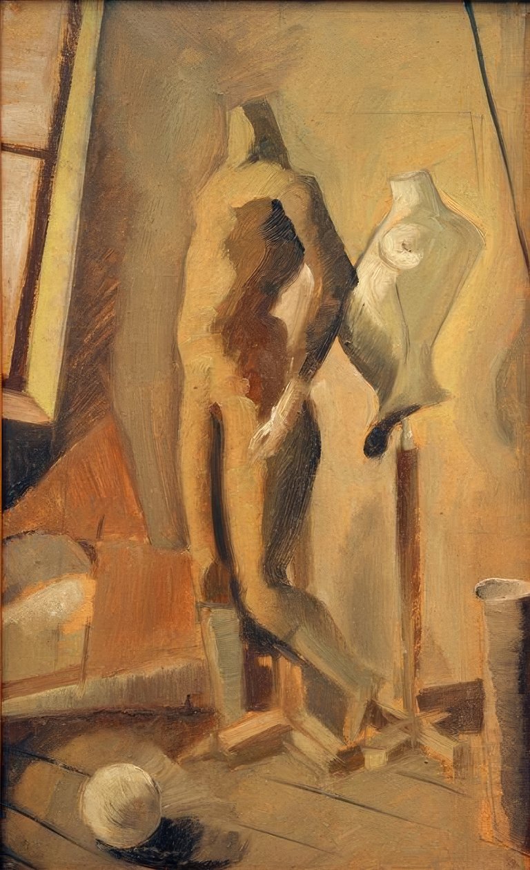 Atelierszene by Oskar Schlemmer