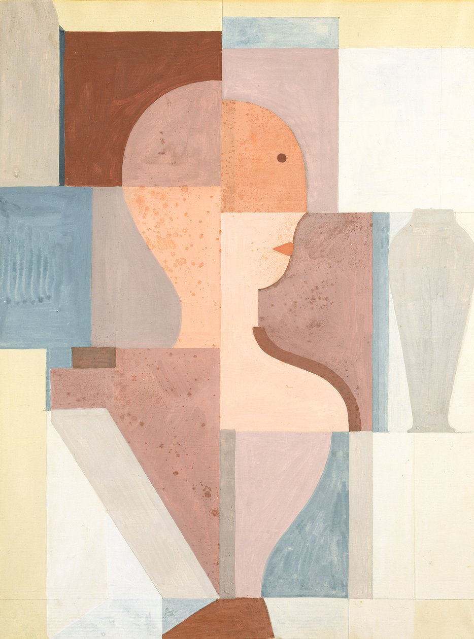 Sağa Bakarken Bölünmüş Gövde by Oskar Schlemmer