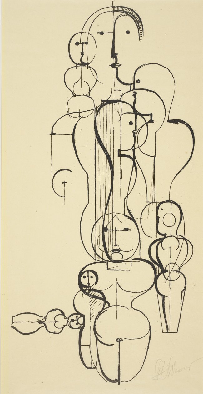 Figür Planı K 1 by Oskar Schlemmer