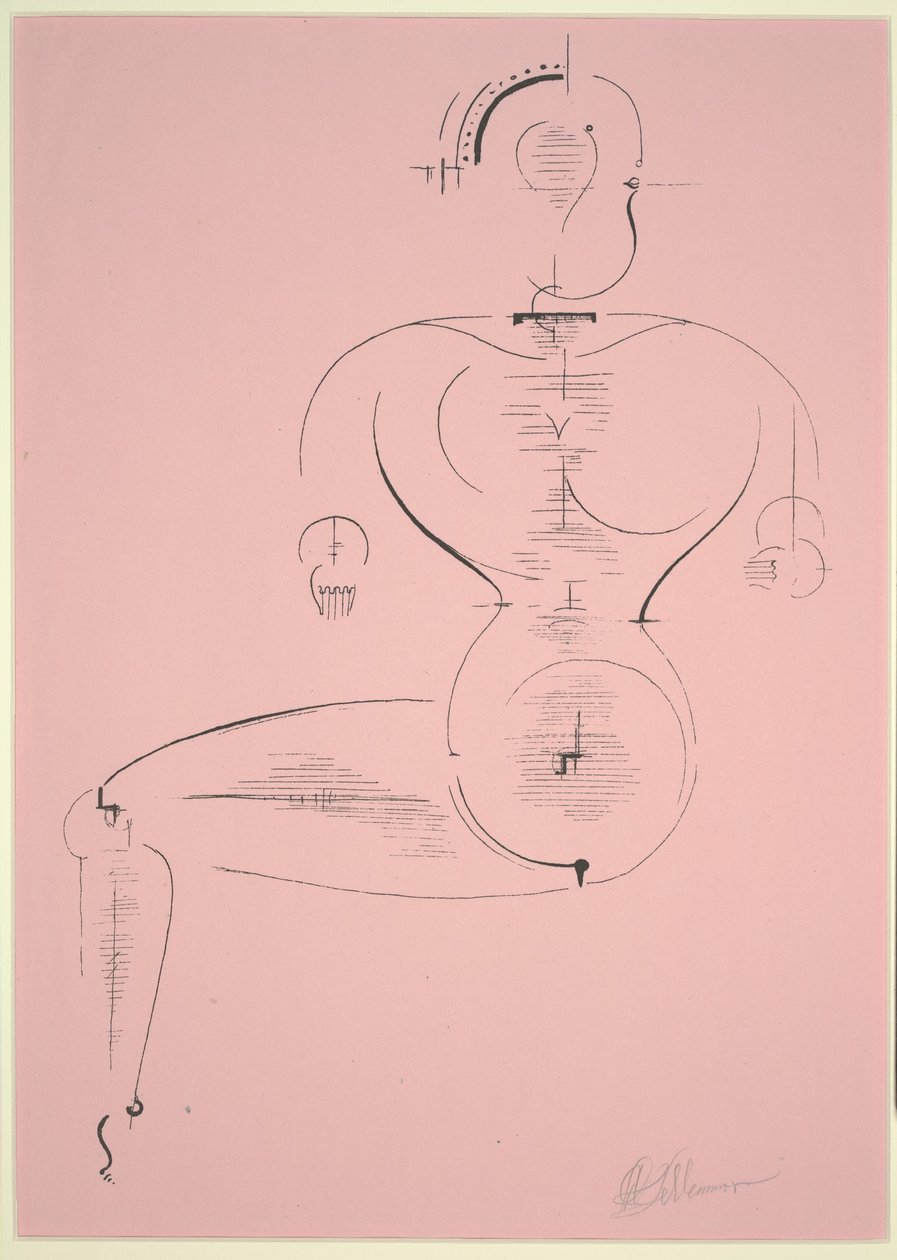 Şekil H 2 by Oskar Schlemmer