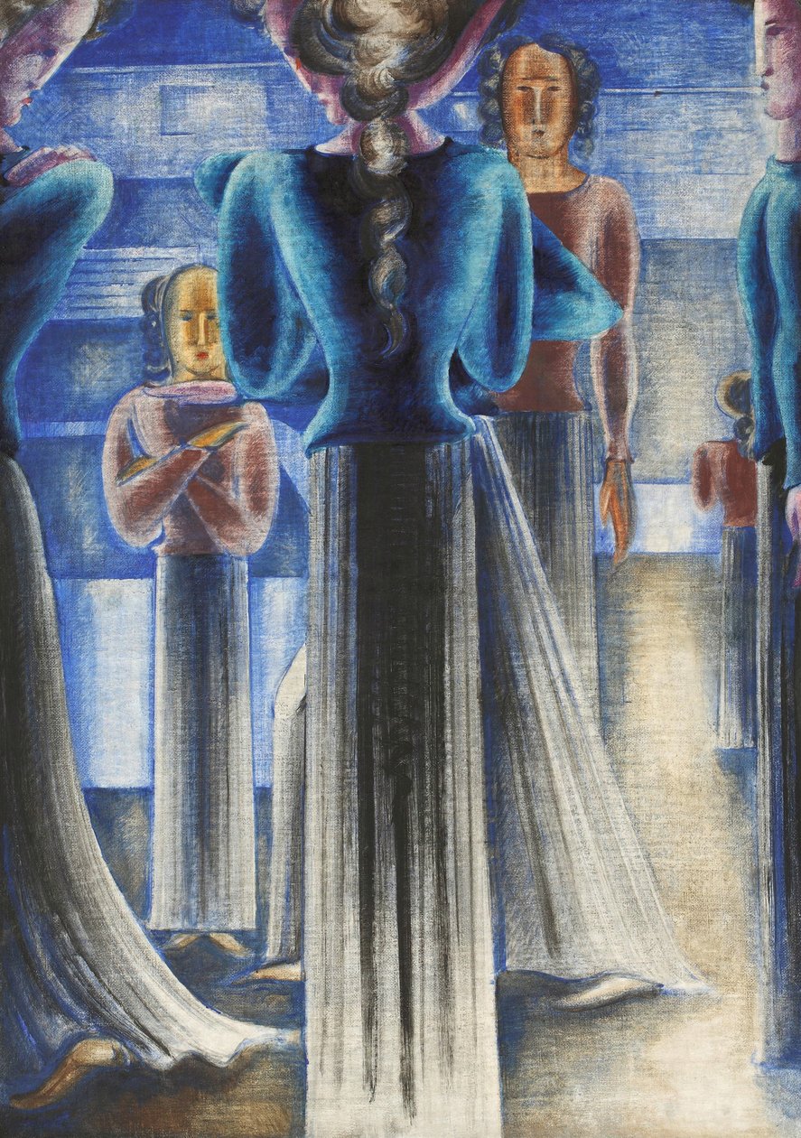 Mavi Kadınlar Grubu, 1931. by Oskar Schlemmer