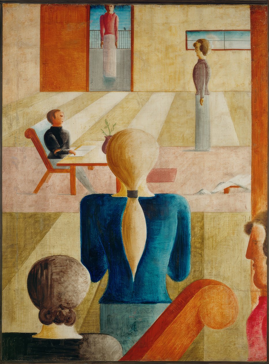 Oskar Schlemmer, kadın okulu / 1930 by Oskar Schlemmer