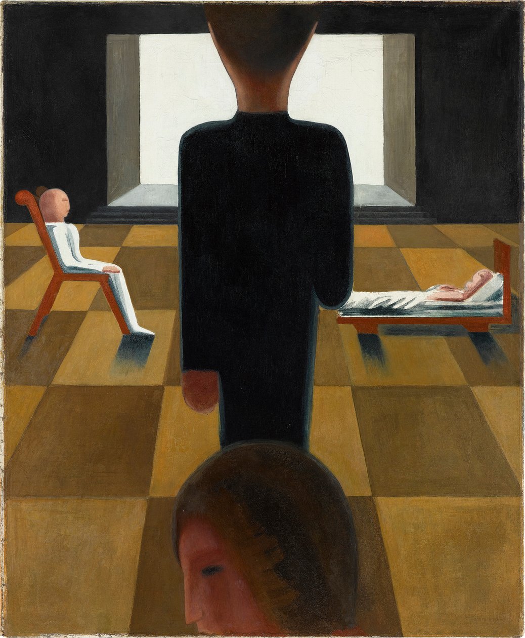 Dinlenme odası, 1925. by Oskar Schlemmer