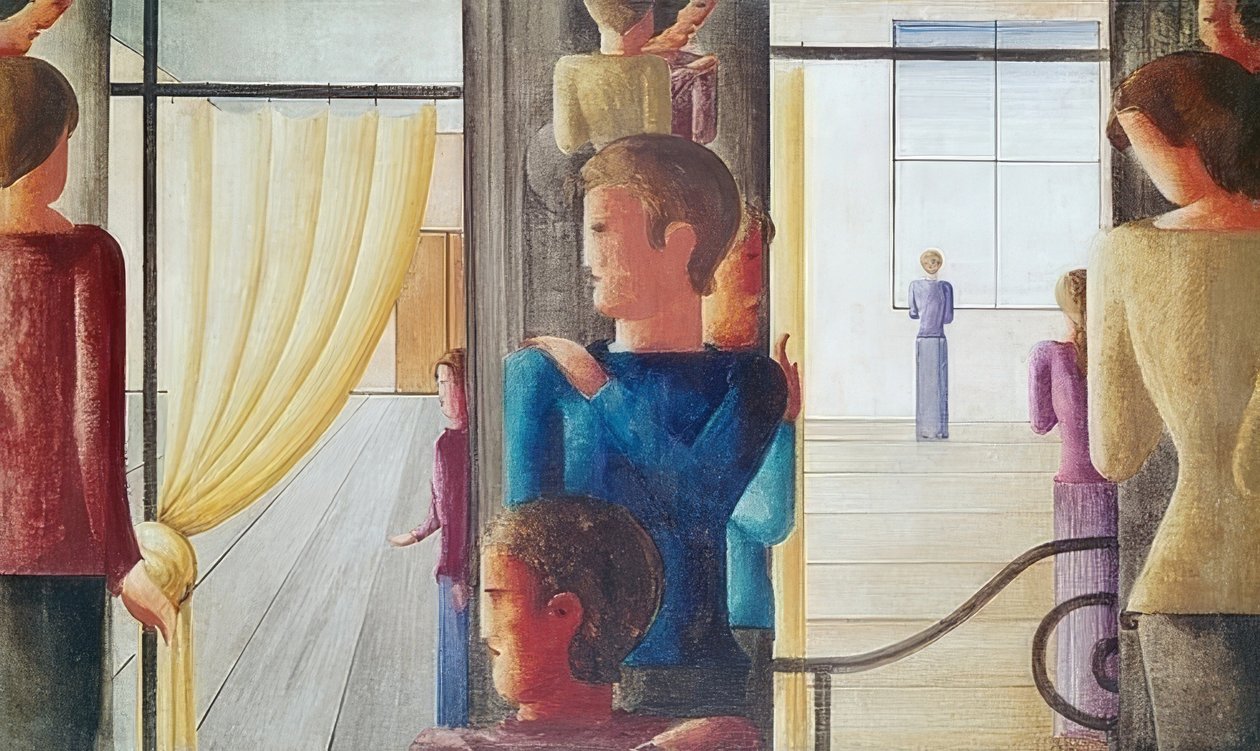 İç ile on iki grup. 1930 by Oskar Schlemmer