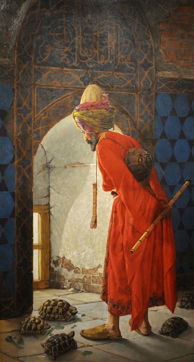 Kaplumbağa Terbiyecisi, 1906 by Osman Hamdi Bey