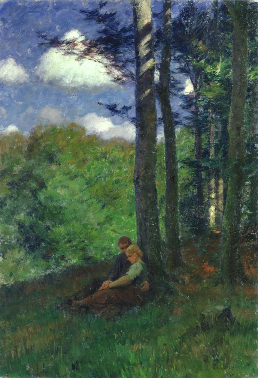 Genç Aşk, 1898 by Otto Eckmann