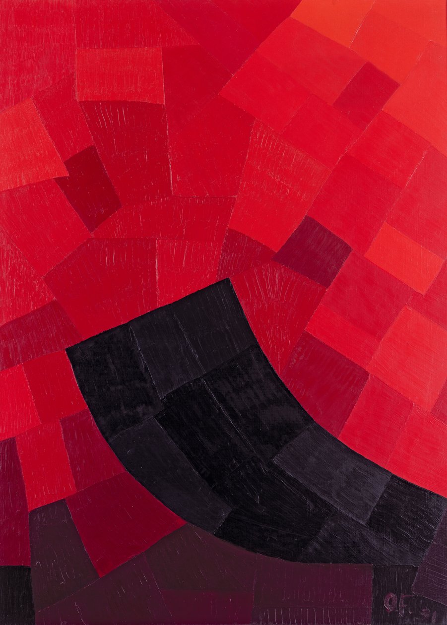 kırmızı, 1931 by Otto Freundlich