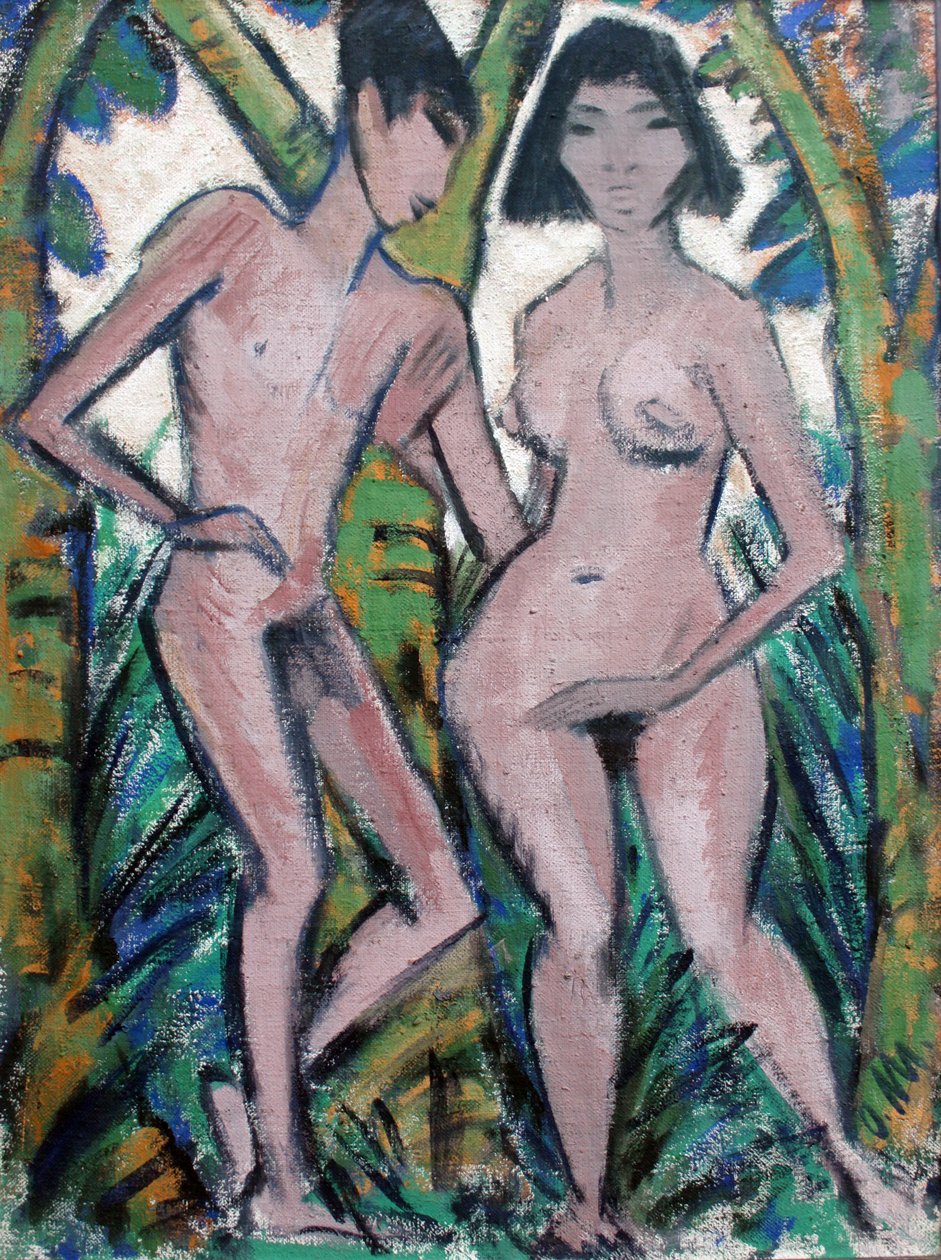 Adem ve Havva by Otto Mueller