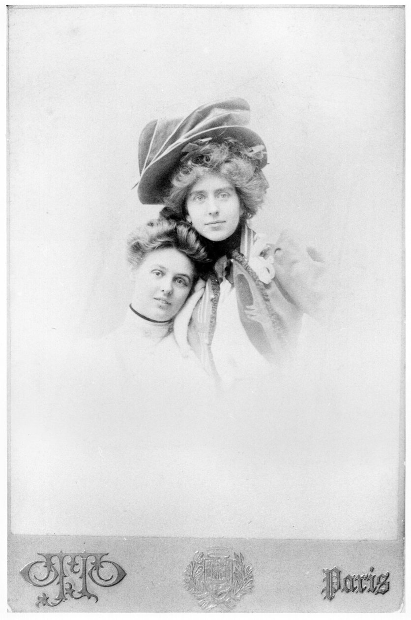 Nathalie Clifford Barney (1876-1972) ve Renee Vivien (1877-1909) 19. yüzyılın sonlarında by Otto Studio