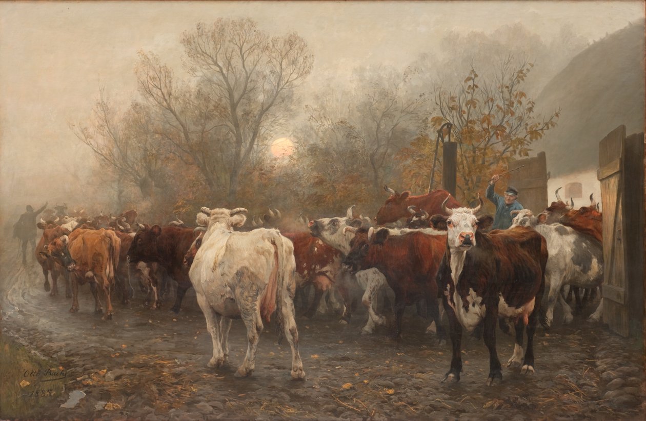İnekleri İnek Evinden Çıkarmak by Otto Bache