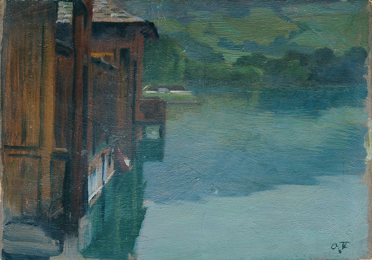 Gmunden'deki hamam by Otto Friedrich