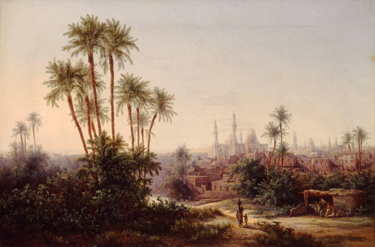 Kahire manzarası, 1867. by Otto Georgi