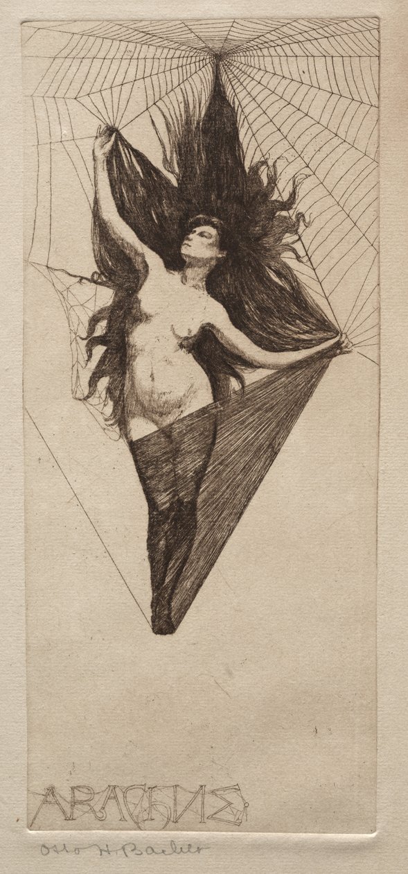 Arachne, 19. yüzyıl. by Otto H. Bacher