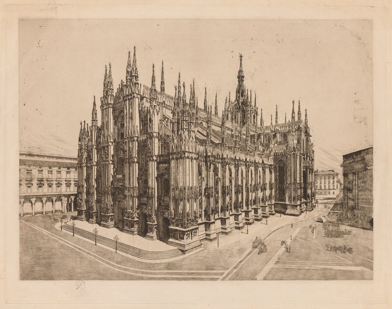 Katedral, Milano. by Otto H. Bacher