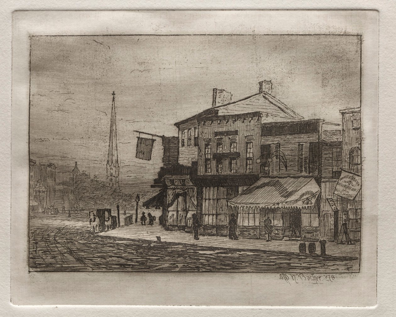 Eagle Street ve Woodland Avenue, 1878. by Otto H. Bacher