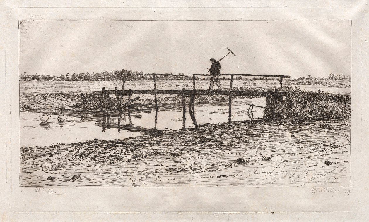 Yaya Köprüsü, Worth, 1879. by Otto H. Bacher