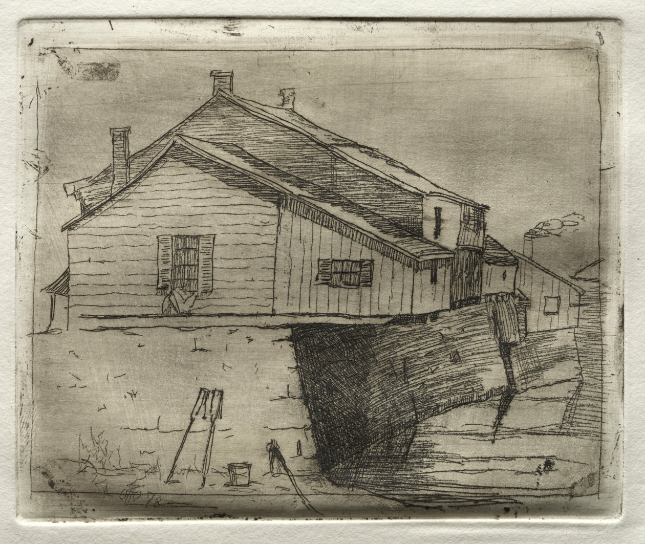 Su Üzerindeki Ev, 1878. by Otto H. Bacher