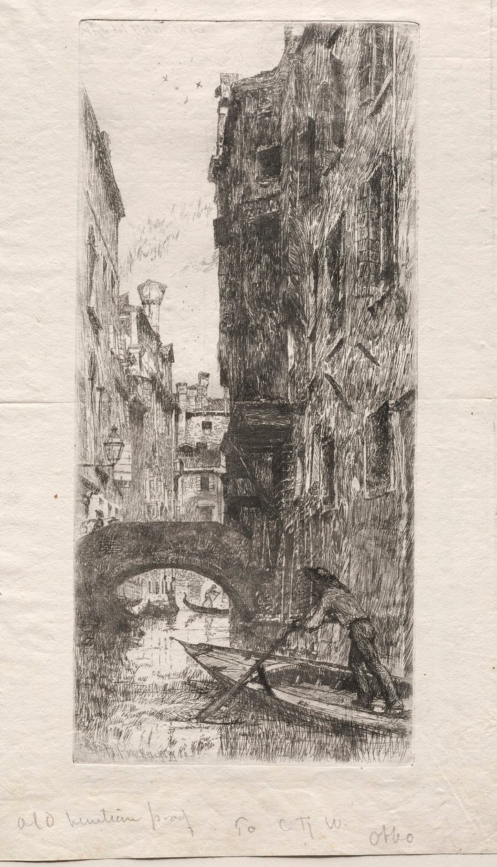 Ponte del Pistor, Venedik, 1880. by Otto H. Bacher