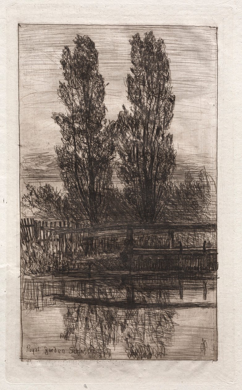 Kavaklar, Kraliyet Bahçesi, Schleissheim, 1879. by Otto H. Bacher